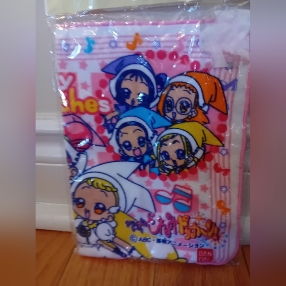 BNIB Japan Y2K Ojamajo Doremi Dokken Handkerchief Towel "Pretty Witches" Anime - Picture 3 of 4